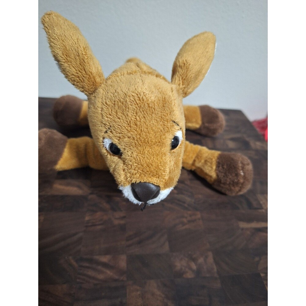 Ganz Fawny Fawn Baby Deer Stuffed Animal Plush White Spot Tan Laying Down Toy